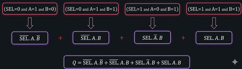 équation logique SOP