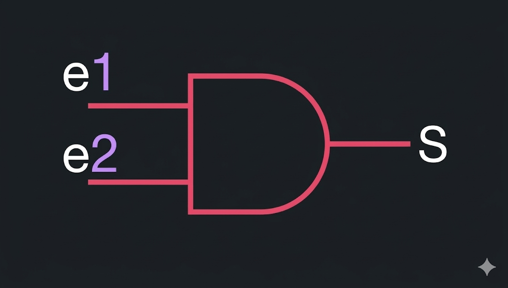 porte logique AND notation américaine
