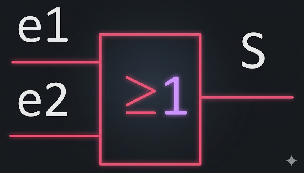 porte logique OR notation européenne