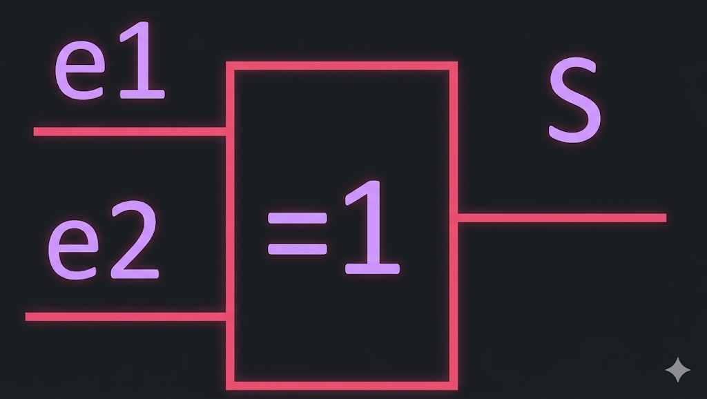 porte logique XOR notation européenne