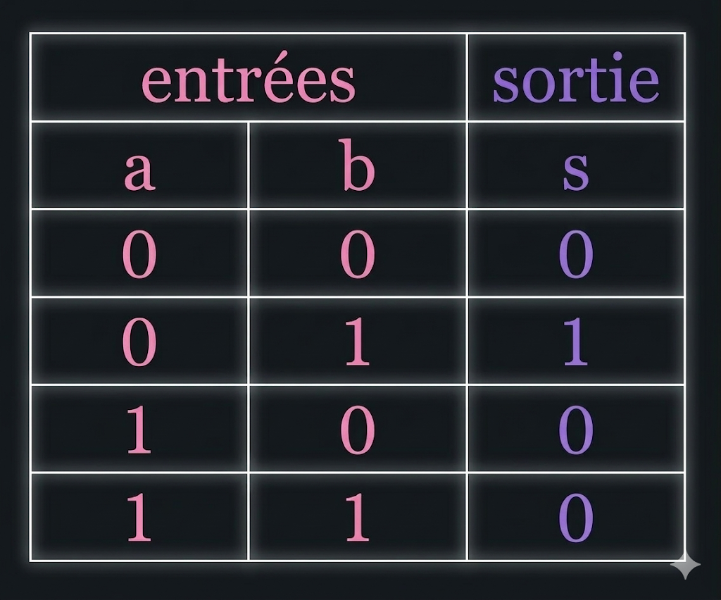 schema clao table verite